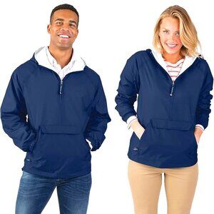 CHARLES RIVER-Jacket-SMALL-MEN/WOMEN- Wind/Rain-BLUE-Hooded--NWT- Unisex